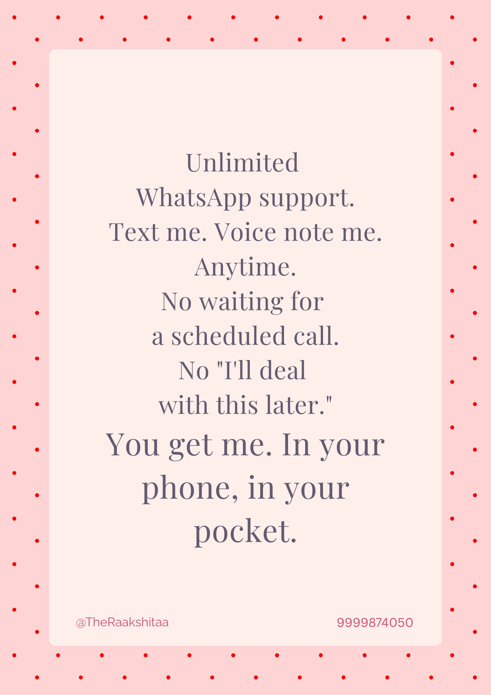 Monthly Support - For Graduates Only