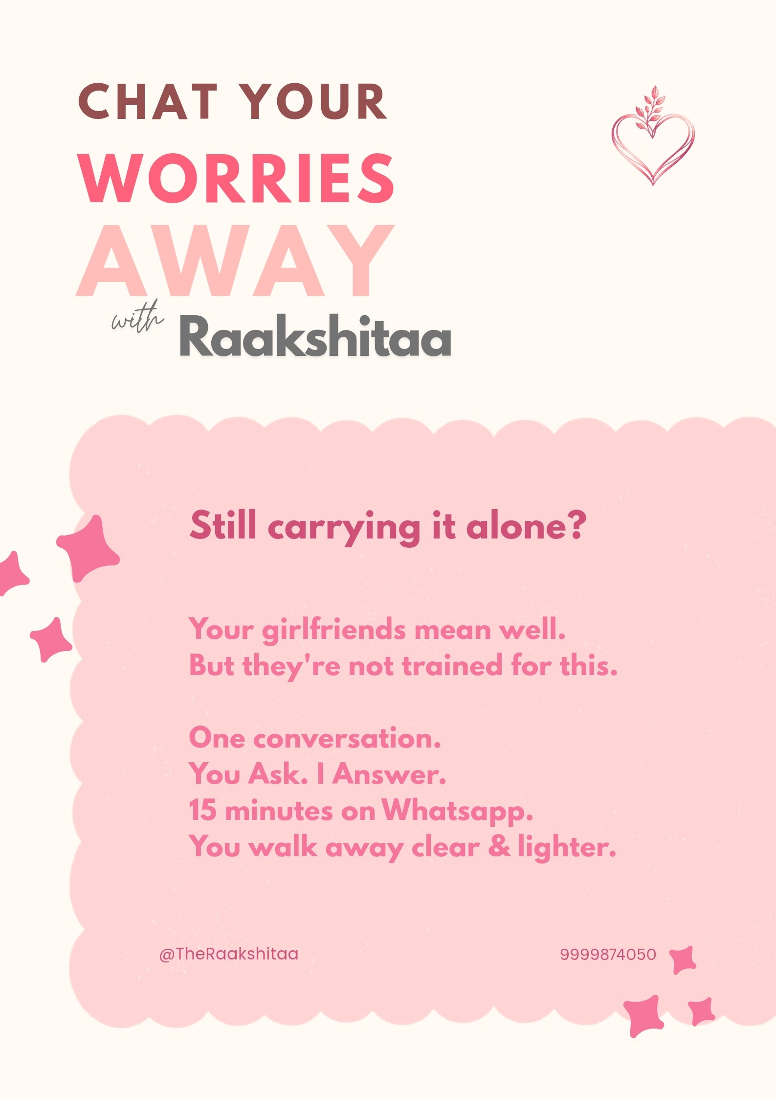 1:1 Connect with Raakshitaa