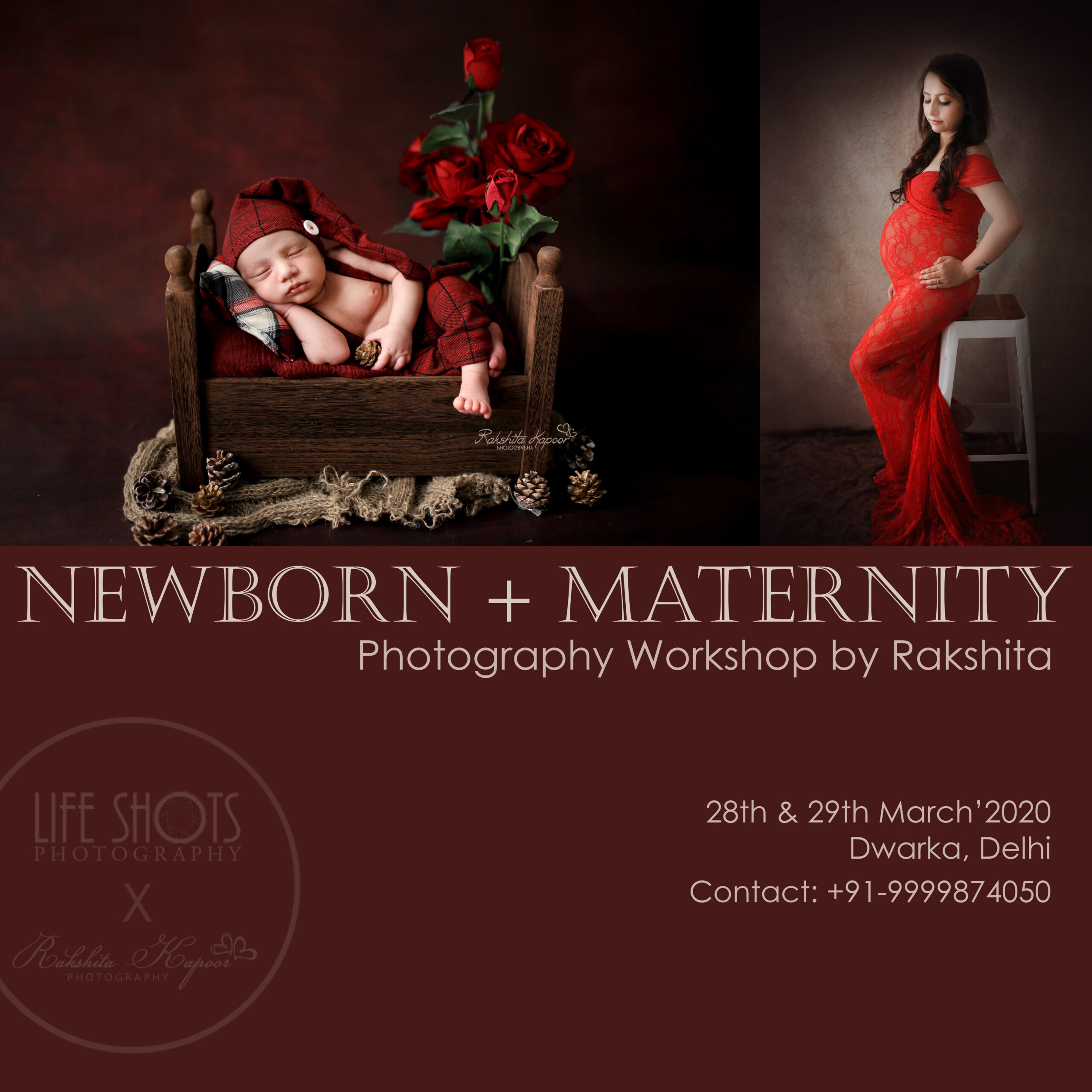 maternity and newborn photography workshop delhi